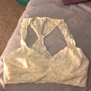 Free people bralette cream size large